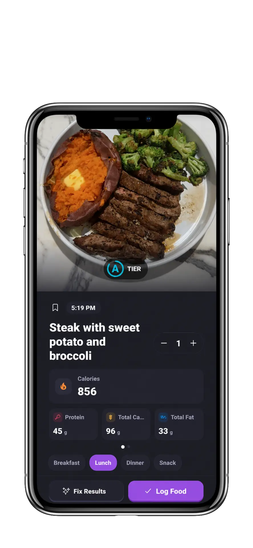 Buffro meal scan nutrition results